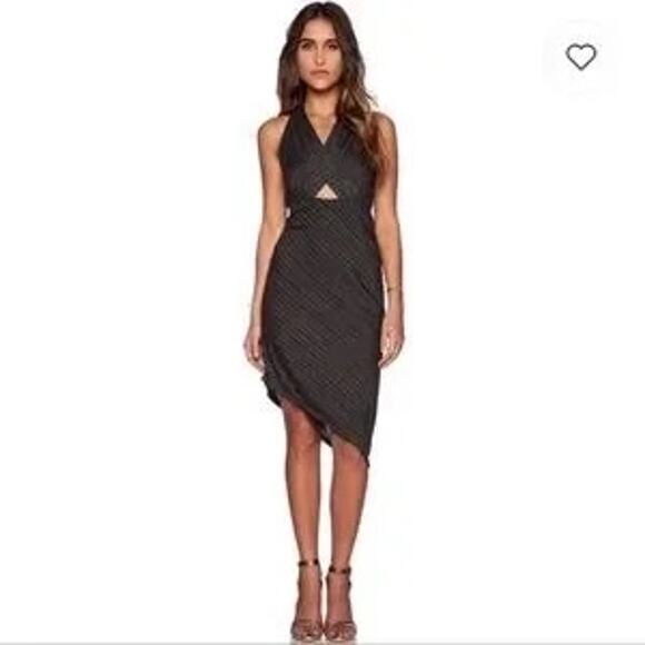 Free People Women's Temptress Cutout Bodycon Dress Charcoal Size M - Picture 1 of 12